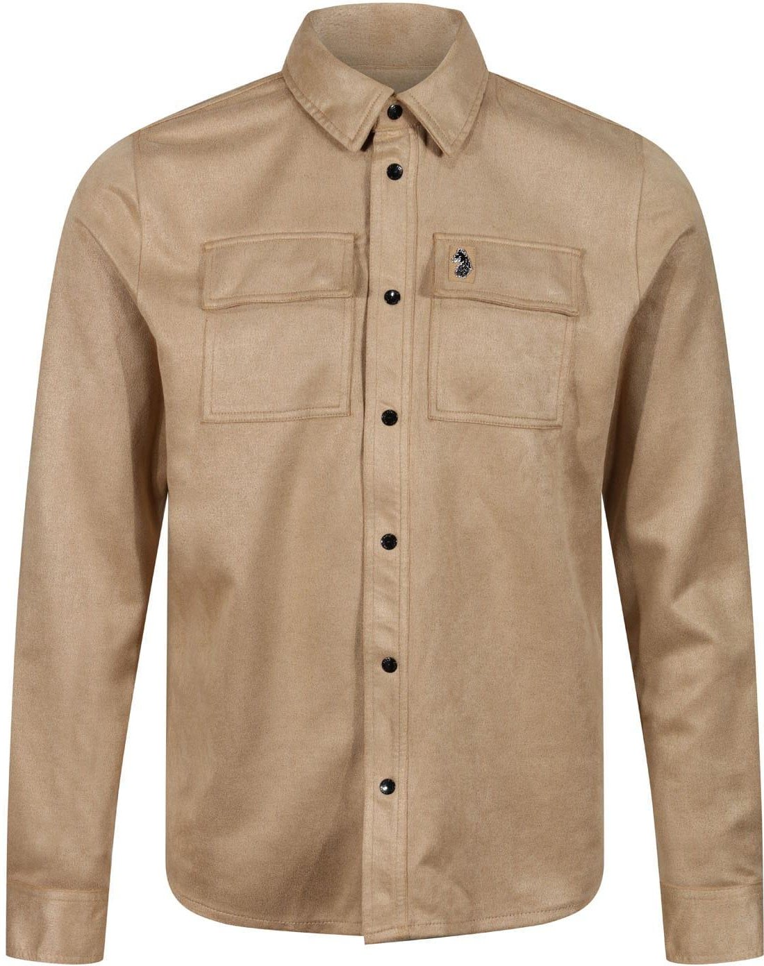 Luke 1977 - "Donovan" Hemdjacke für Herren (Beige)