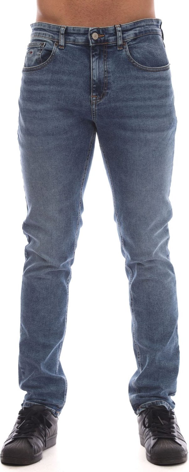 Herren Tommy Hilfiger Scanton Flag Bestickte Slim-Fit Jeans in Blau