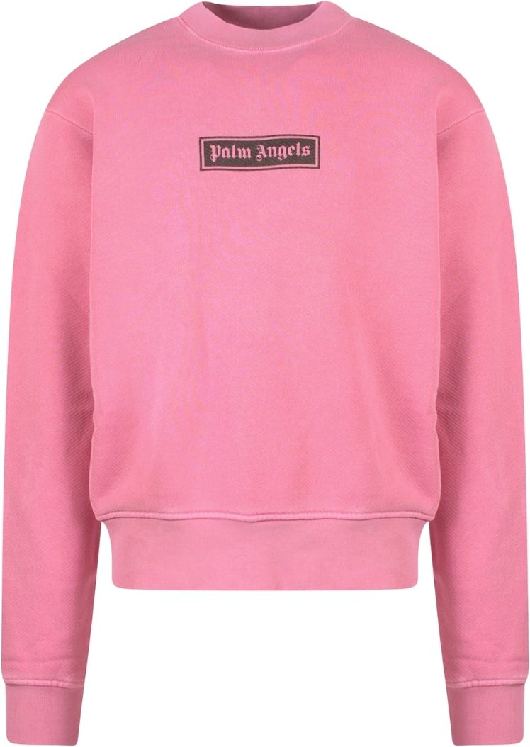 Palm Angels - Gd Box Logo - Rundhalsausschnitt In Rosa