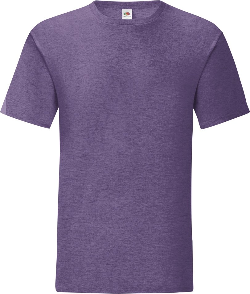 Fruit Of The Loom Herren T-Shirt Iconic (Violett meliert)