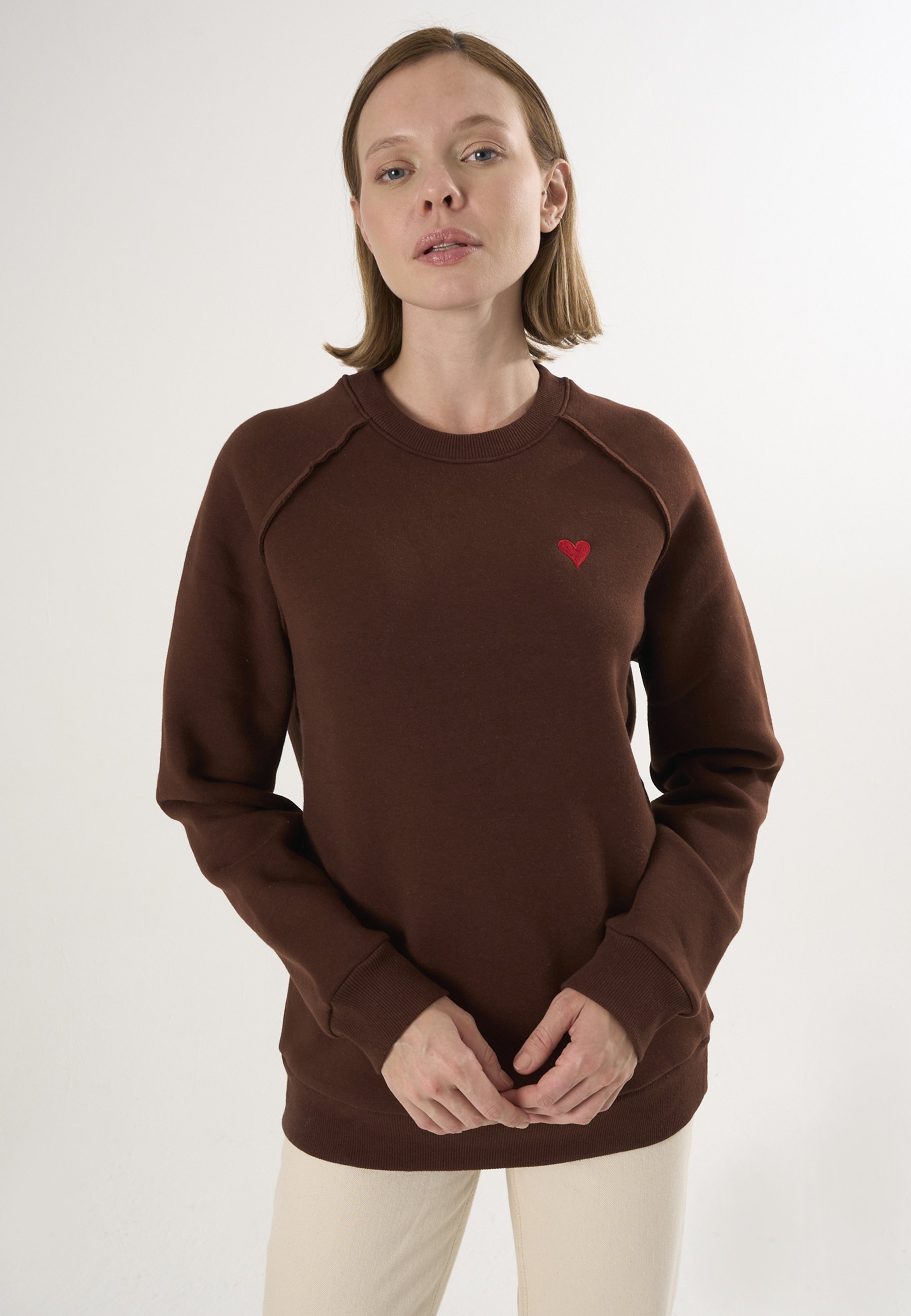 Sweatshirt Basic Rundhals Sweatshirt