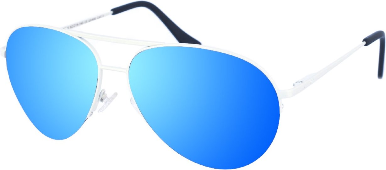 Maxy Damen-Sonnenbrille aus Metall in ovaler Form