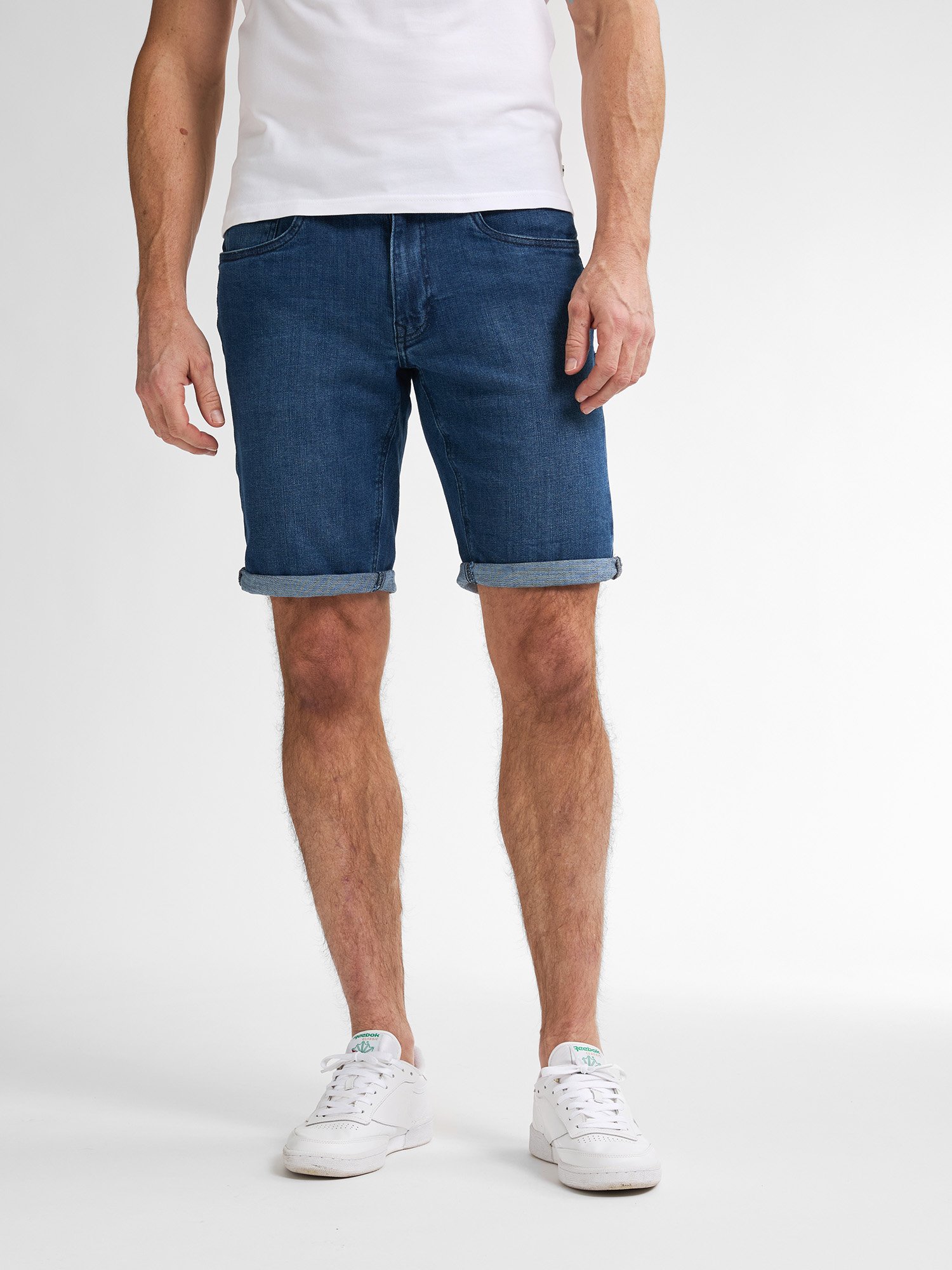 Petrol Industries - Bassano Denim Shorts Tropicana Herren - Blau