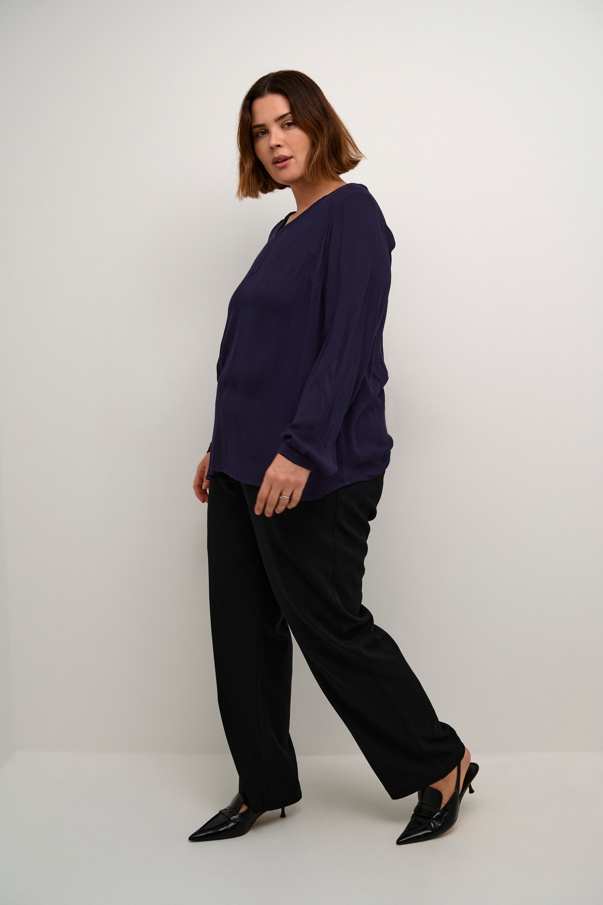 Langarm-Bluse Regular fit Dawn Purple