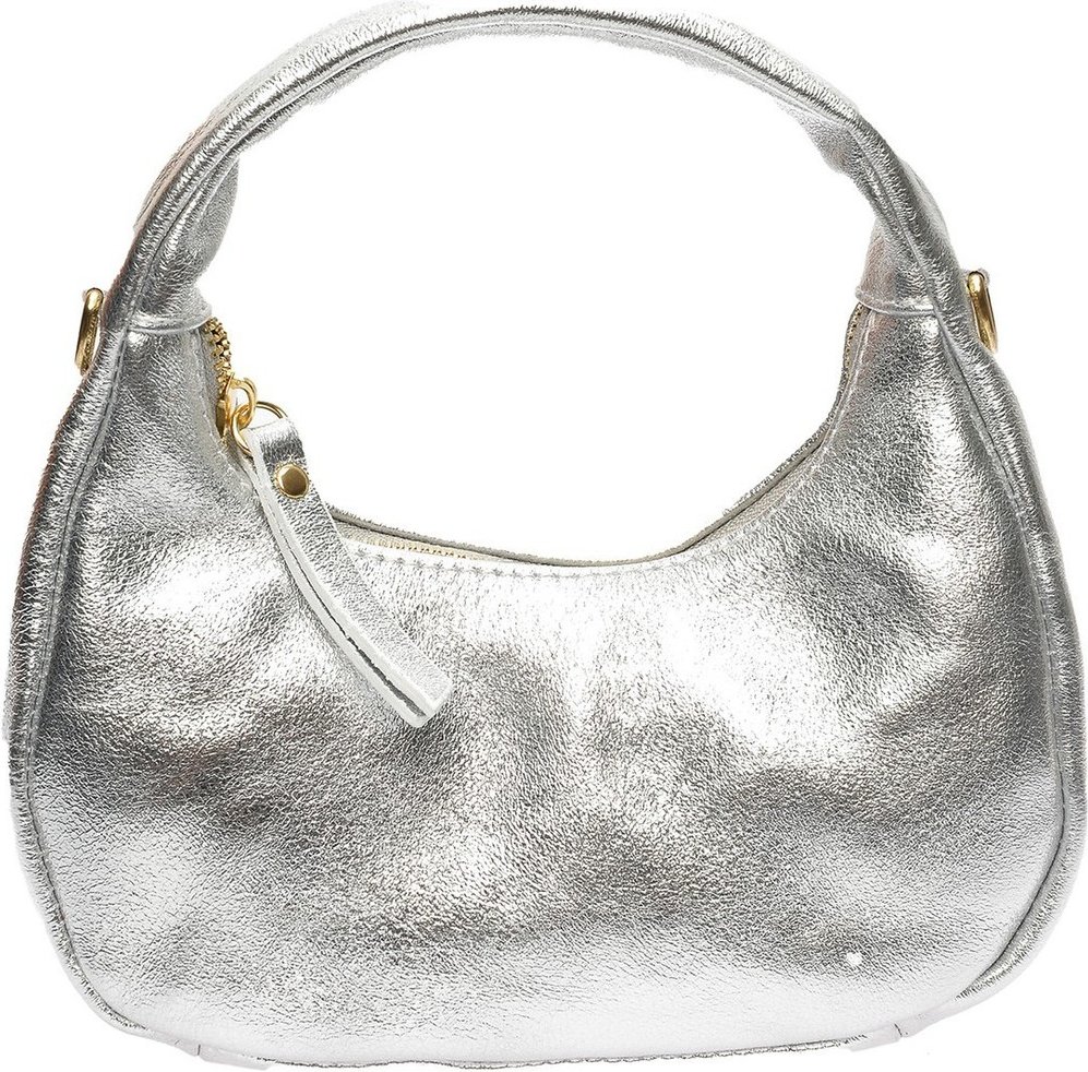 Anna Luchini Silber Rindsledertasche