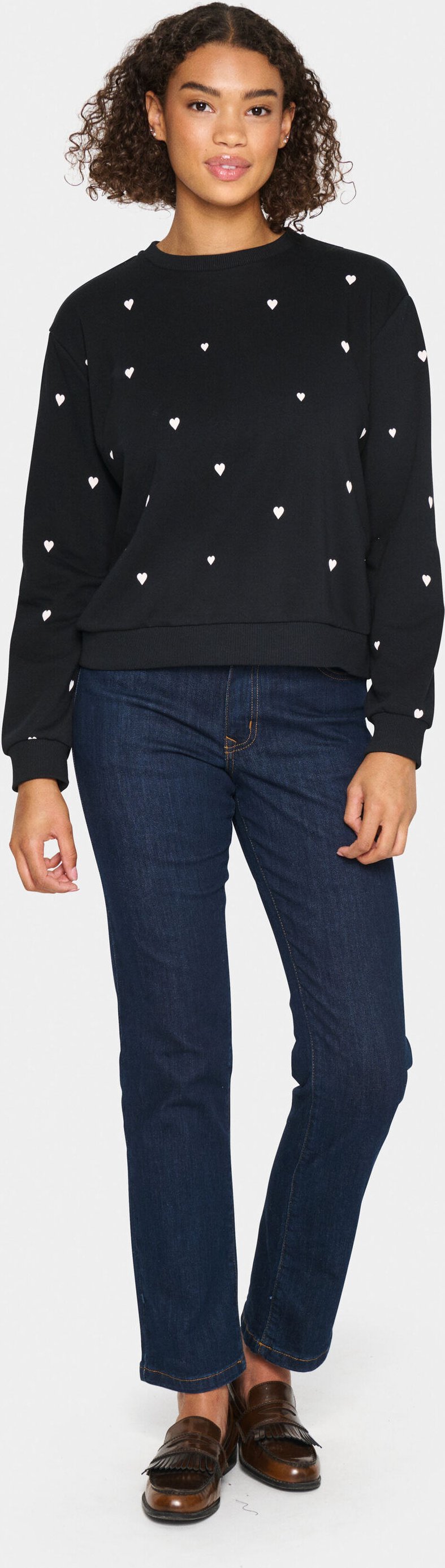 Sweatshirt Casual fit Black Ice Harts black white