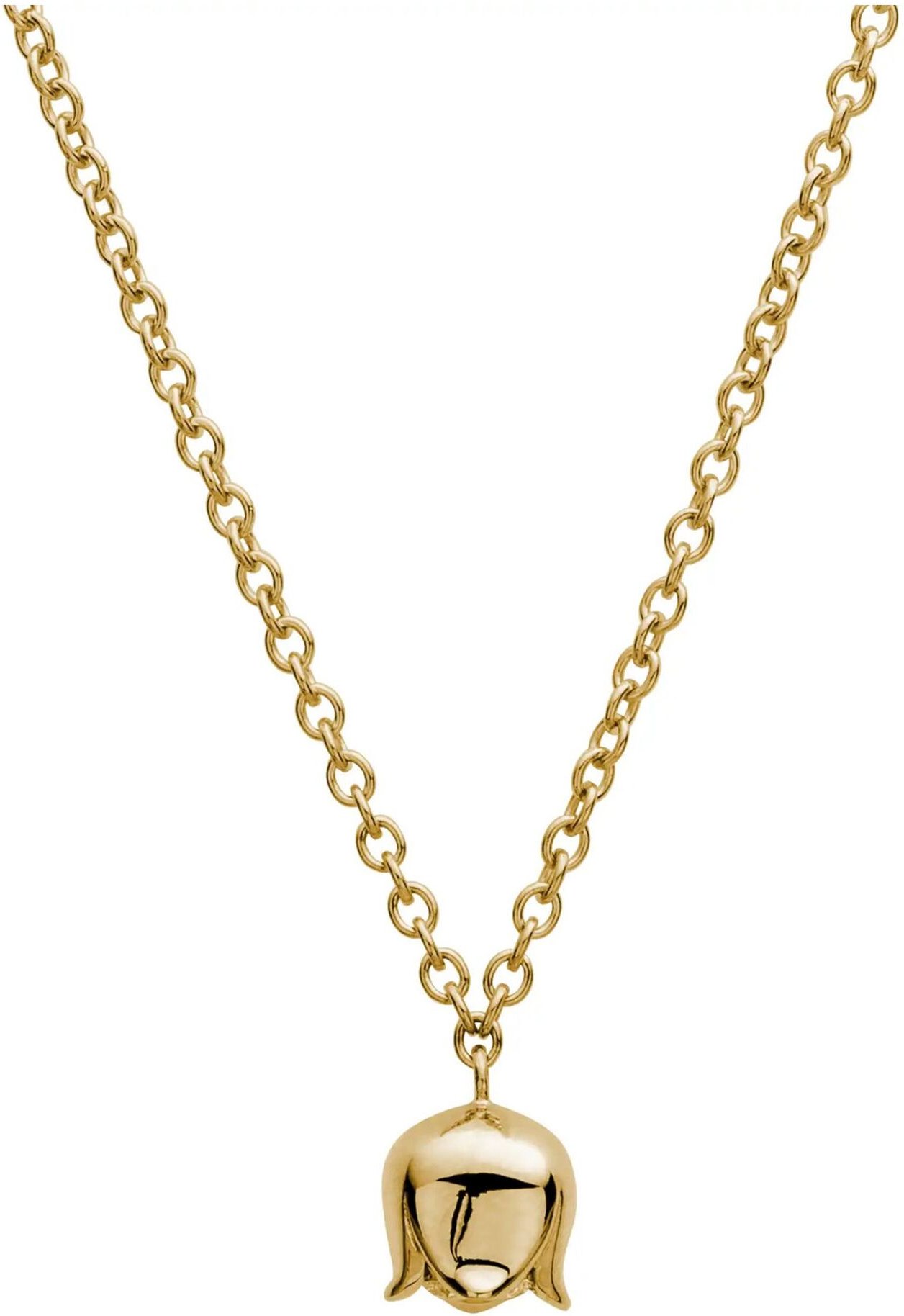 Lyomi Collier 585/- Gelbgold Blüte synth. Diam 0,25ct.