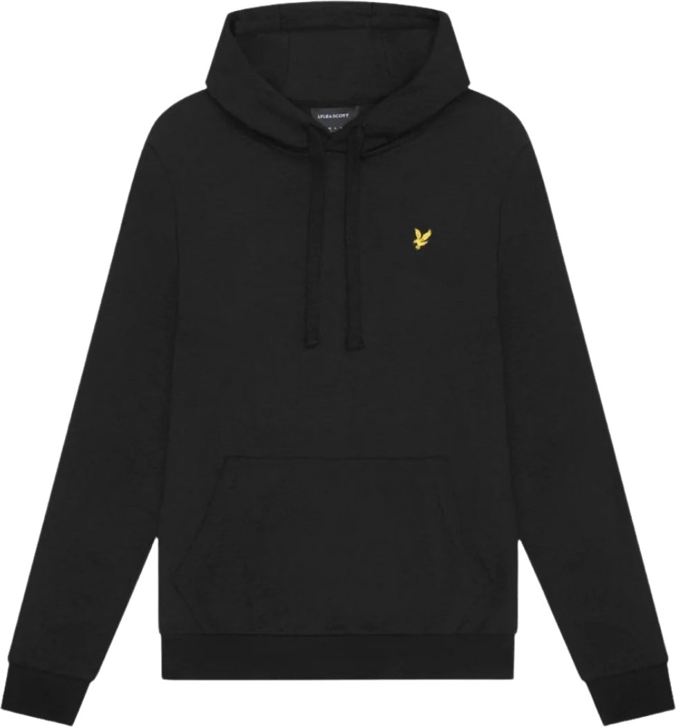Thumbnail - Lyle & Scott Interlock Jet Black Kapuzenpullover