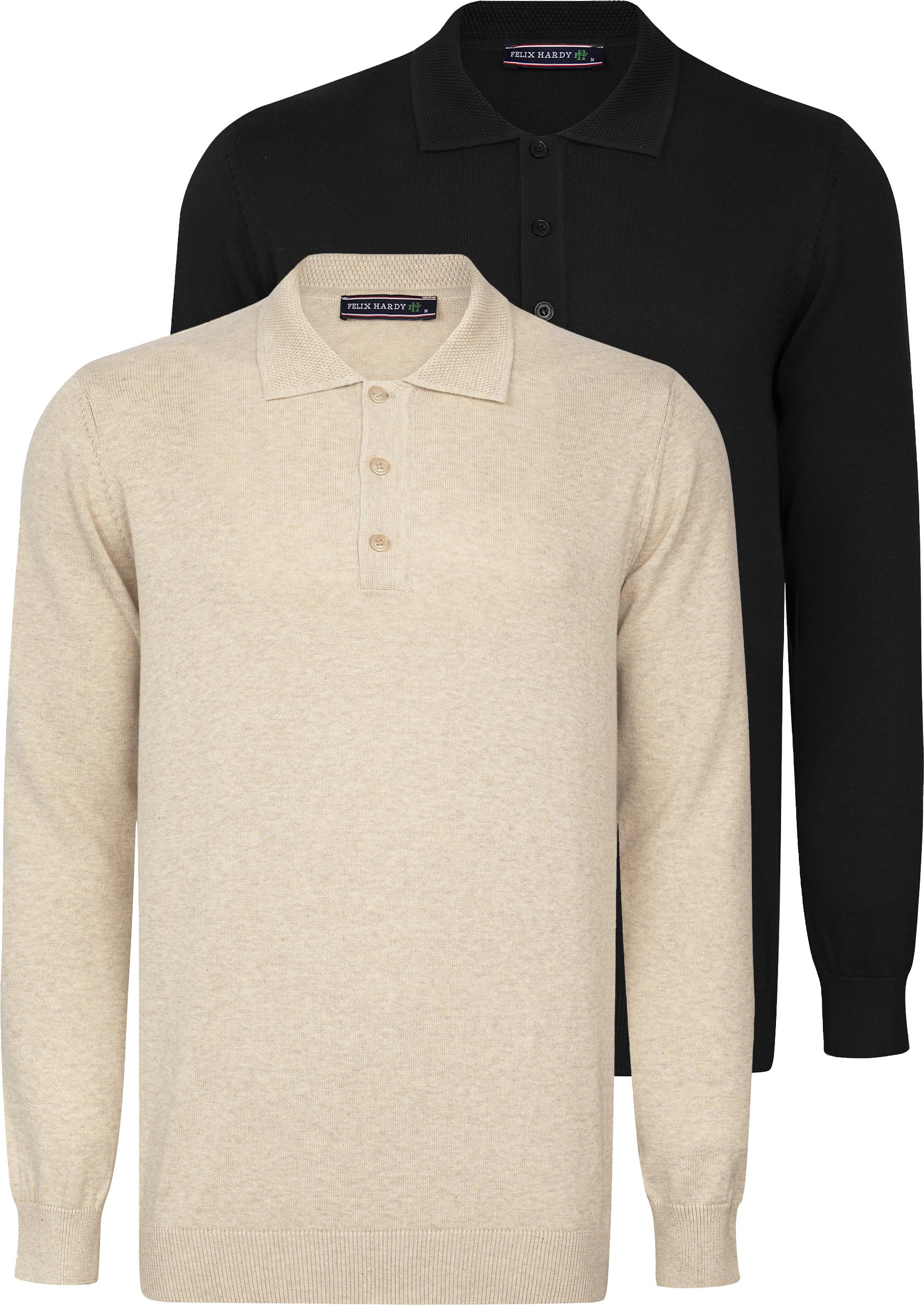 Thumbnail - Pullover Pullover Mit Polo-Kragen 2Er-Pack