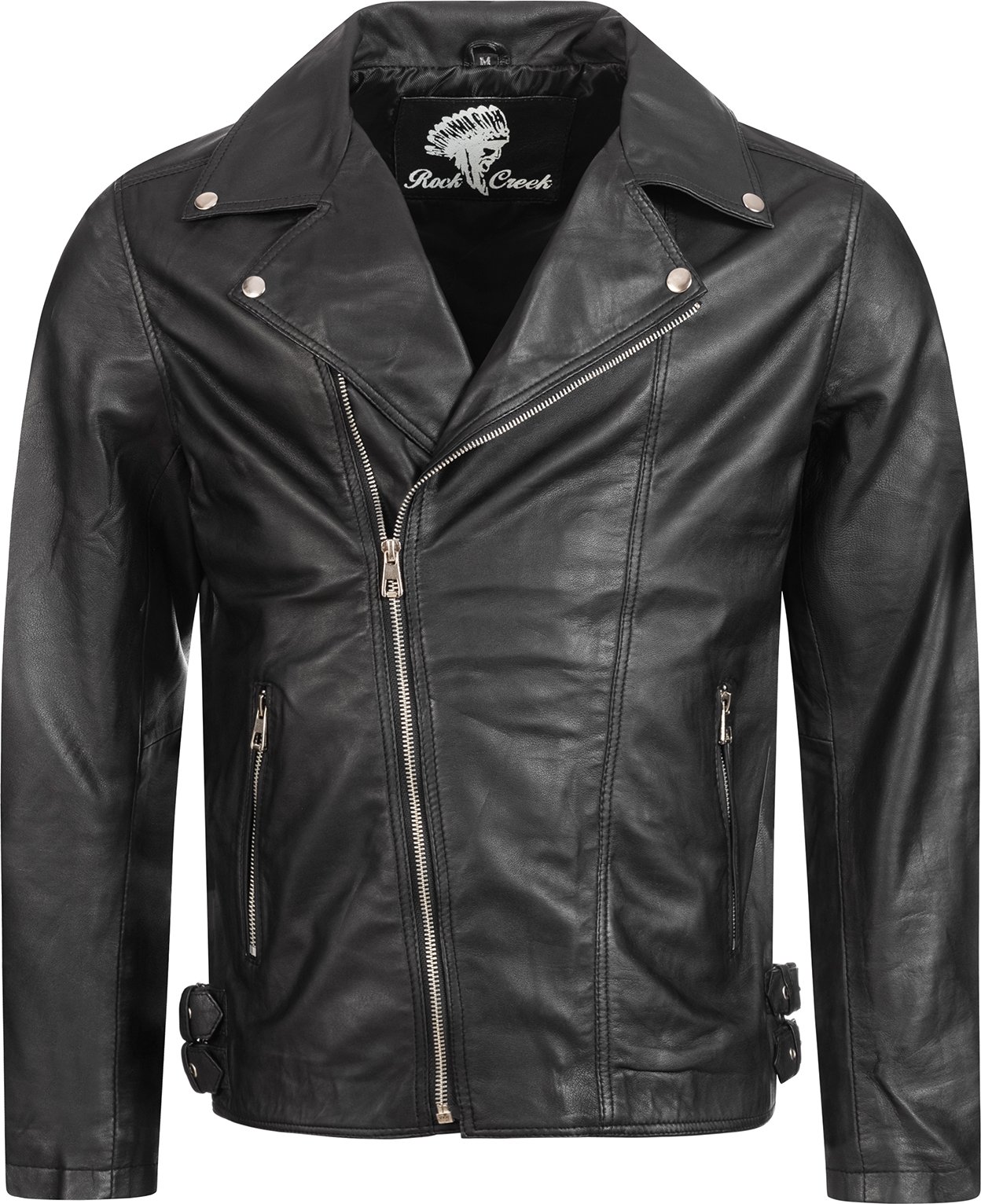 Thumbnail - Rock Creek Lederjacke Schwarz