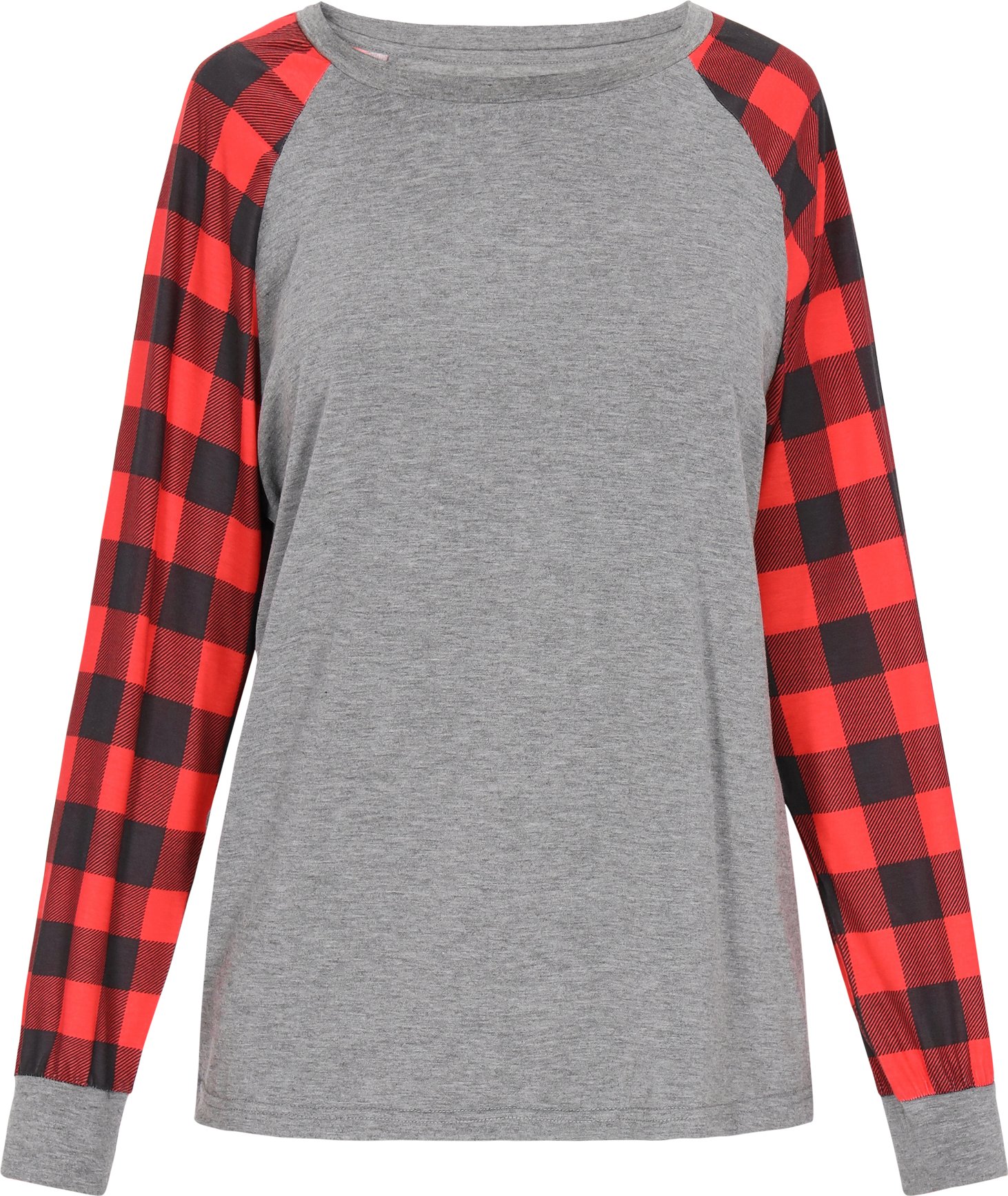 Mymo Bluse Frauen rot grau