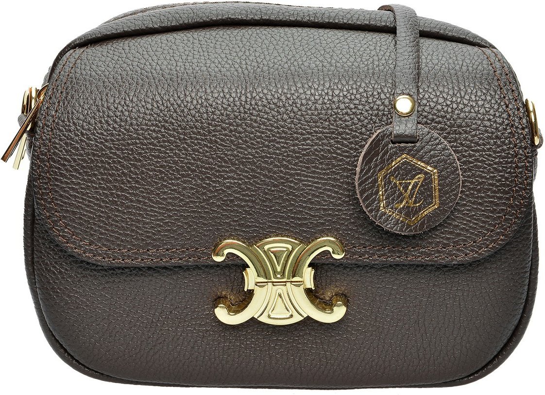 Luisa Vannini Weinfarbene Leder Tasche