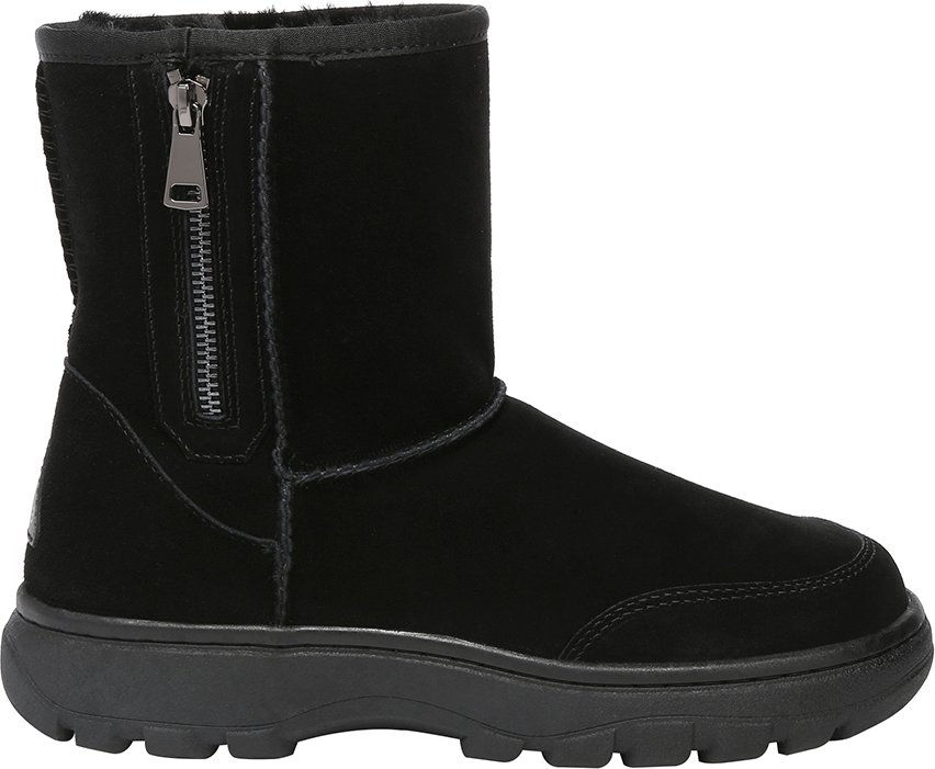 EVER AU Frauen Starling Zipper kurze Stiefel - Schwarz