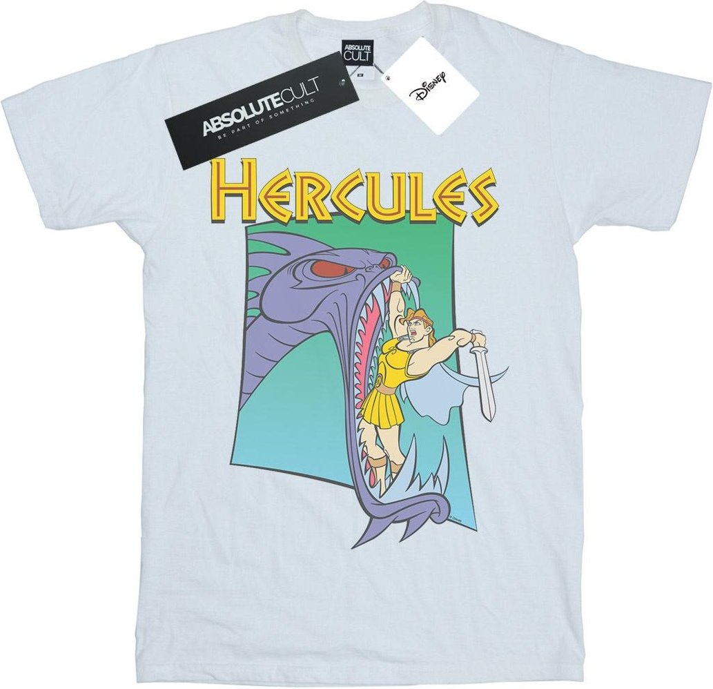 Disney - "Hercules Hydra Fight" T-Shirt für Herren (Weiß)