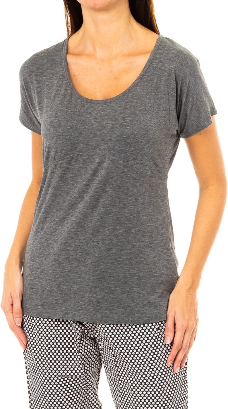 Kurzarm-T-Shirt mit Rundhalsausschnitt für Frauen UW0UW00103