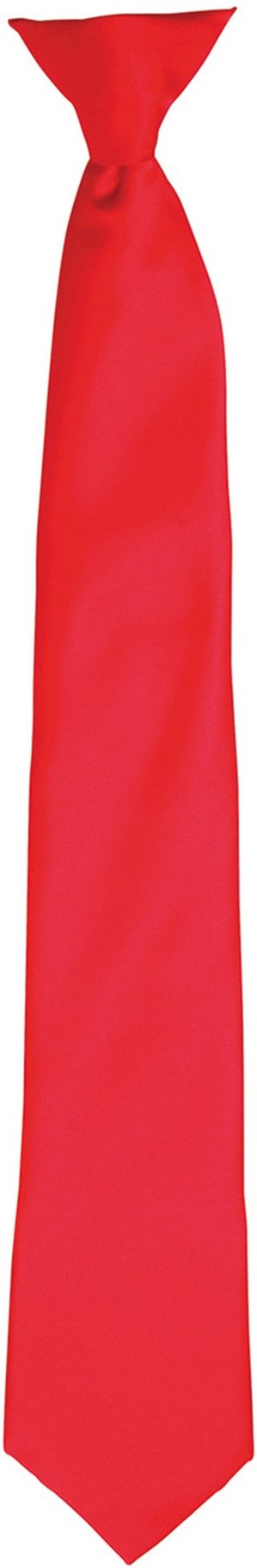 Premier Colours Herren Satin Clip Krawatte (Erdbeerrot)