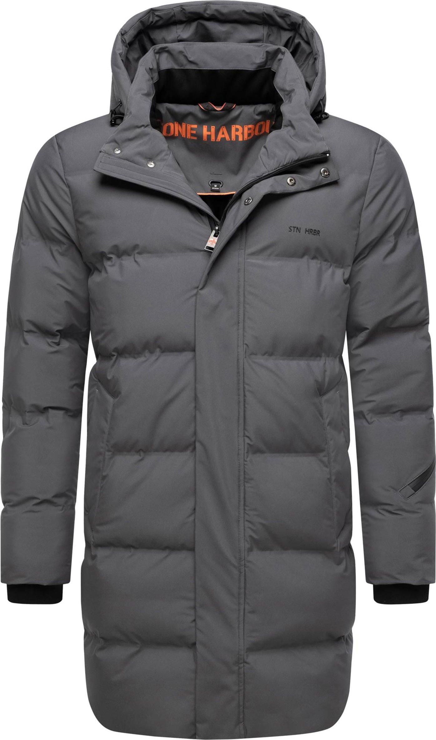 Stone Harbour Herren Wintermantel Thadeek mit abnehmbarer Kapuze & Magnettaschen