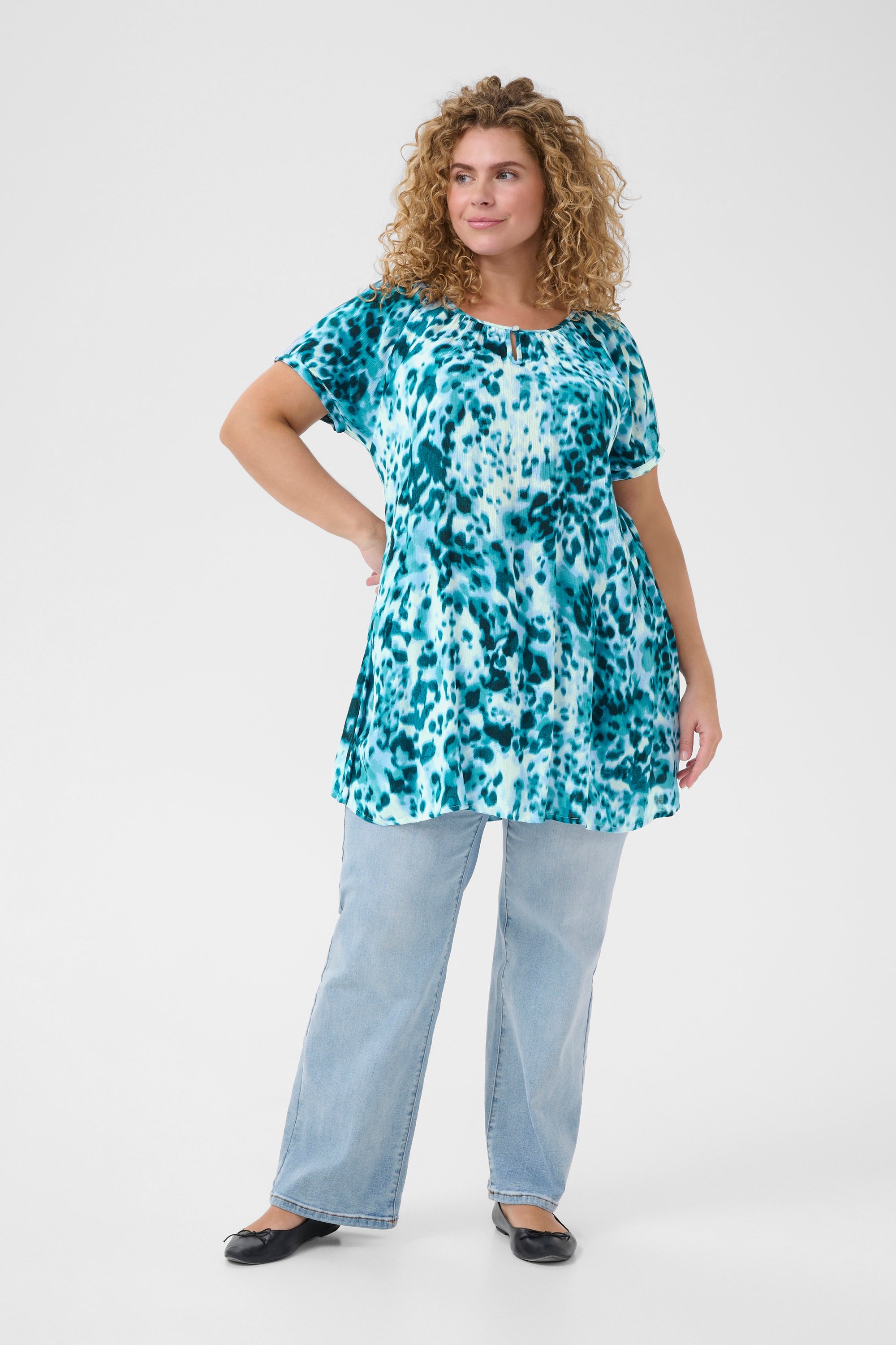 Tunika A-shape leopard