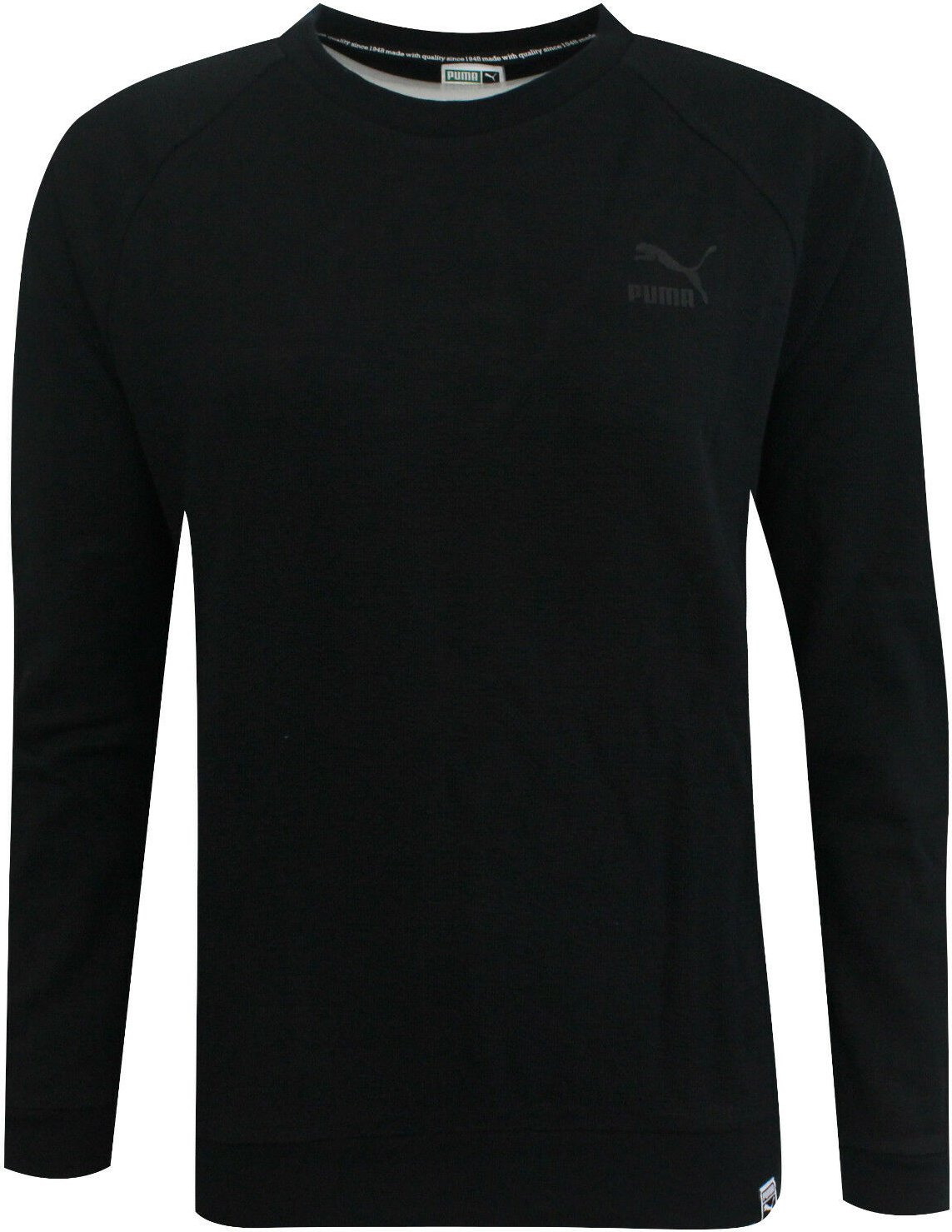 Puma Archiv Logo Crew Langarmed Womens Pullover Top 573570 01 A43E