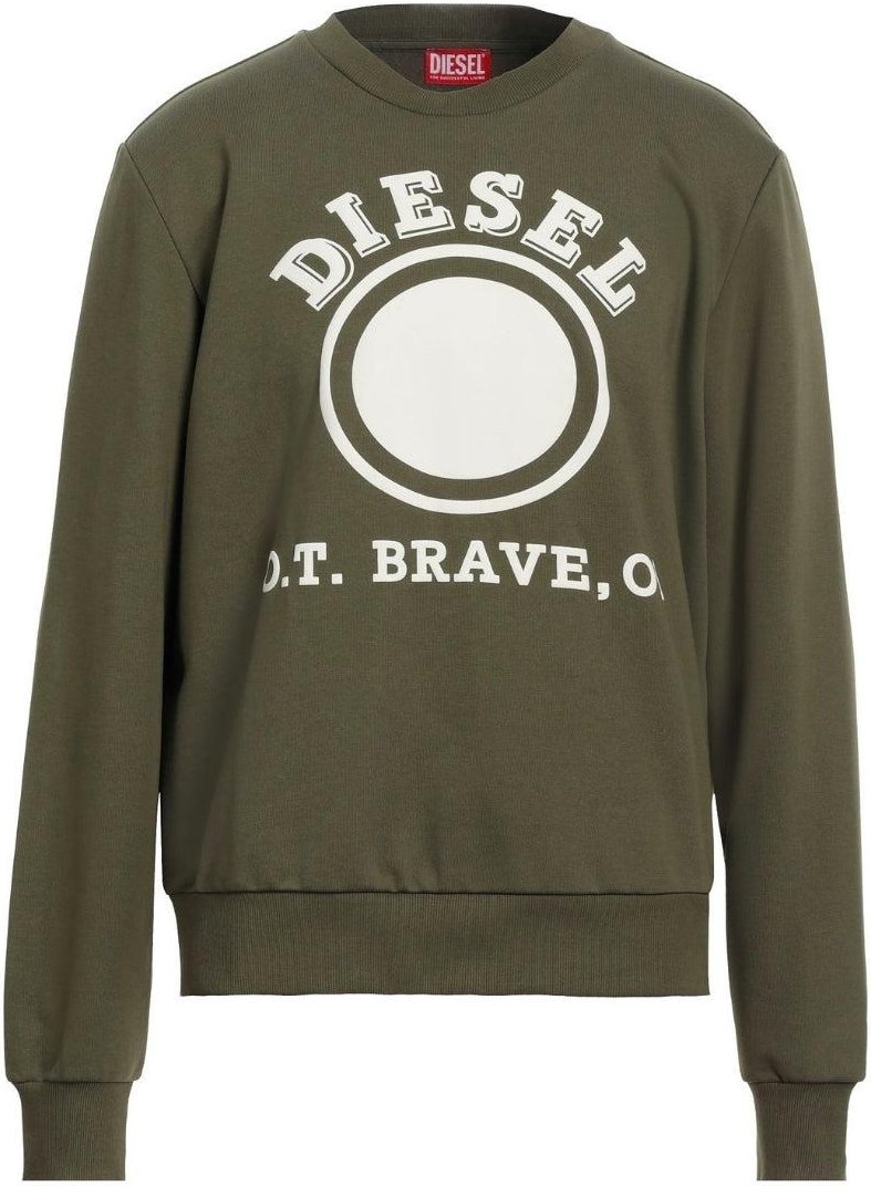 Diesel - Sweatshirt für Herren, Logo (Grün)
