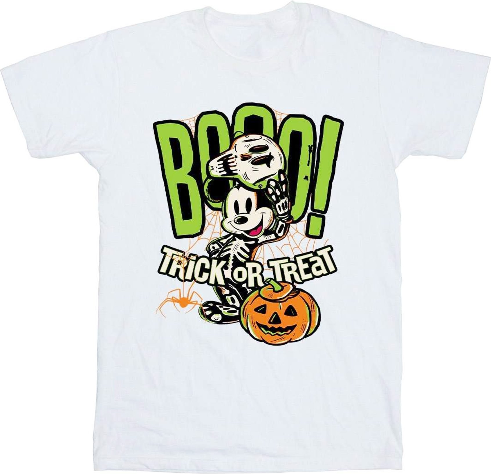 Disney - "Boo Trick Or Treat" T-Shirt für Herren (Weiß)