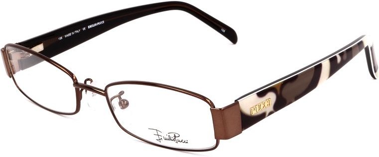 Ep21362 Brille Braune Rechteckige Fassung