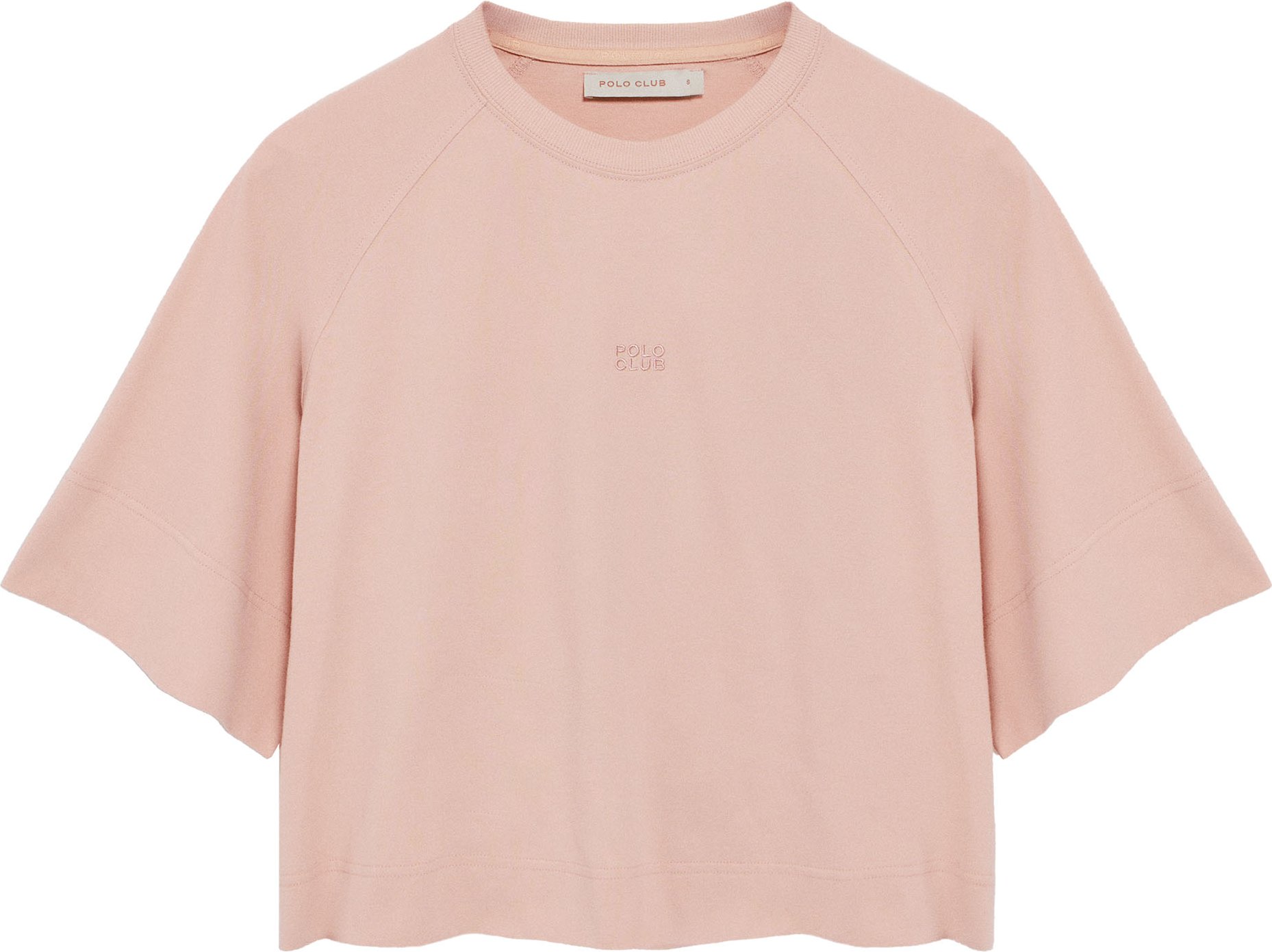 T-Shirt Danae blush pink mit gesticktem Logo