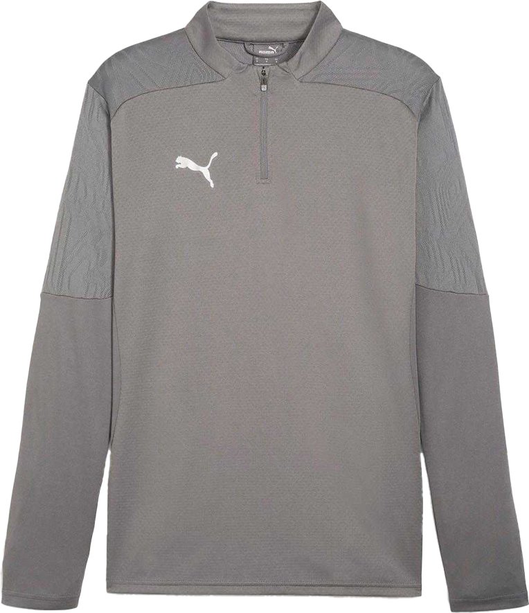 Puma Herren TeamFinal Quarter Zip Trainingspullover (Grau)
