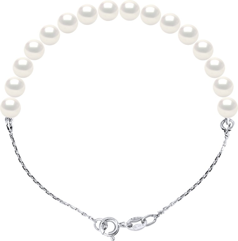 Armband echte Süßwasser-Zuchtperle rund 6-7 mm