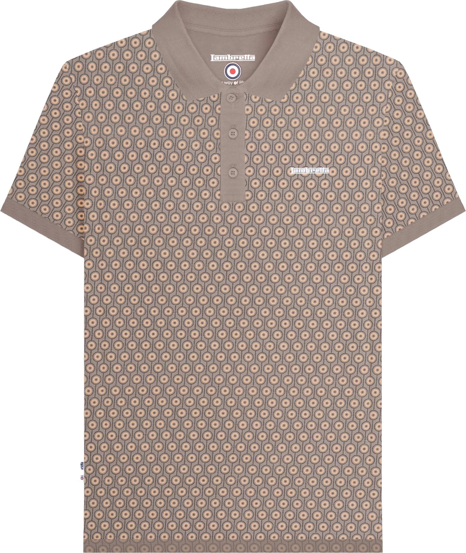 Lambretta - "AW24" Poloshirt für Herren (Asche)