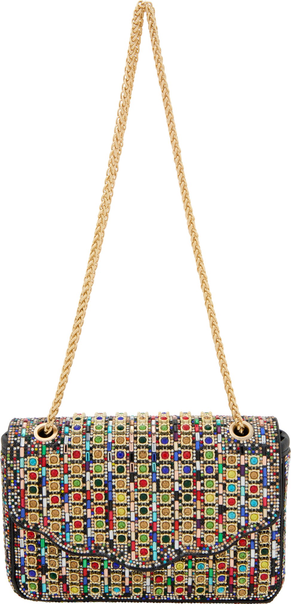 Faina Klappentasche Klappentasche Frauen schwarz mehrfarbig