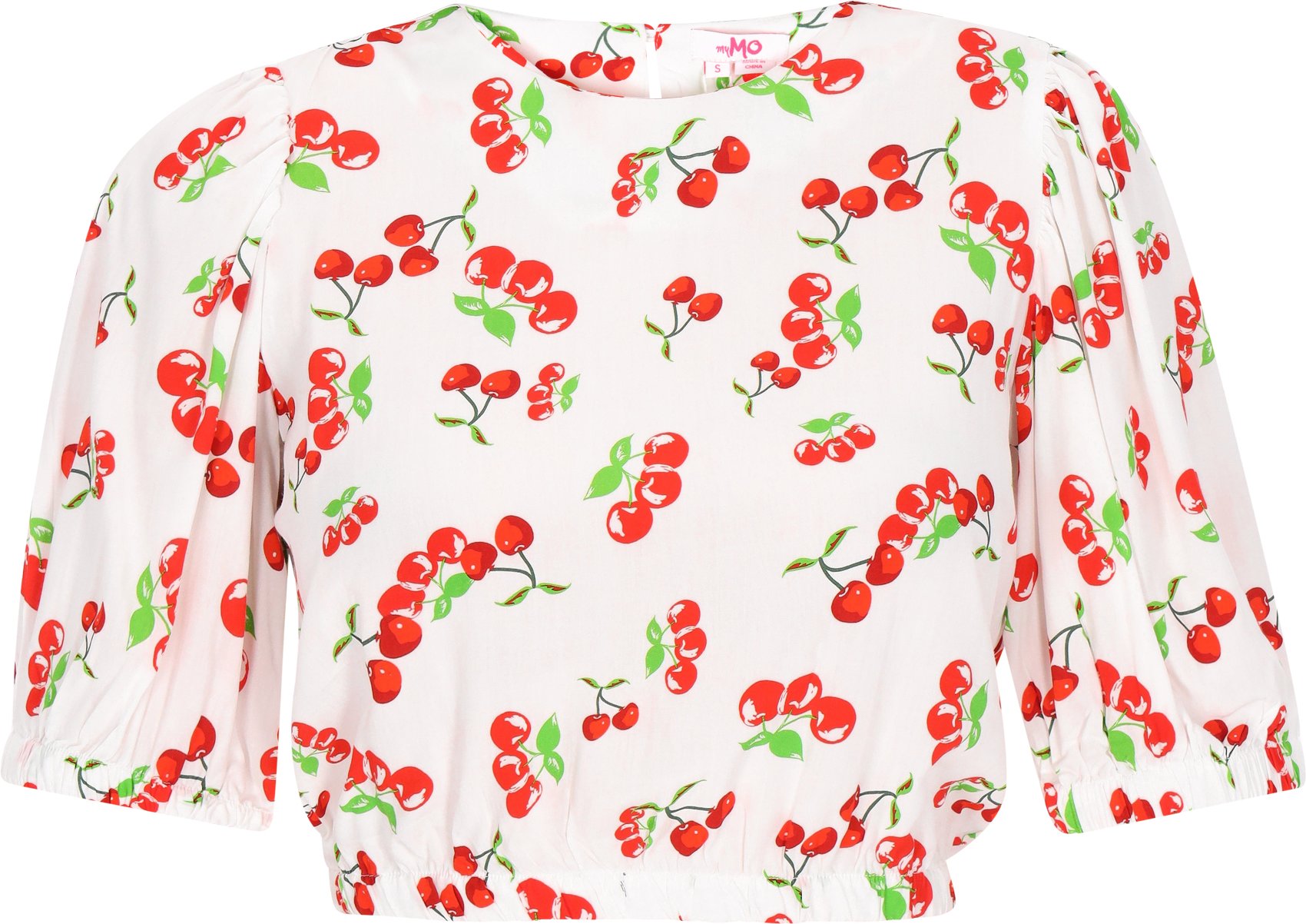 Mymo Bluse Frauen weiß mehrfarbig