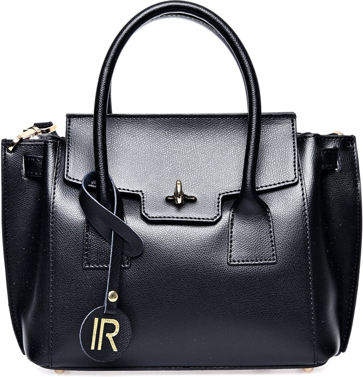Isabella Rhea Schwarz Rindsledertasche