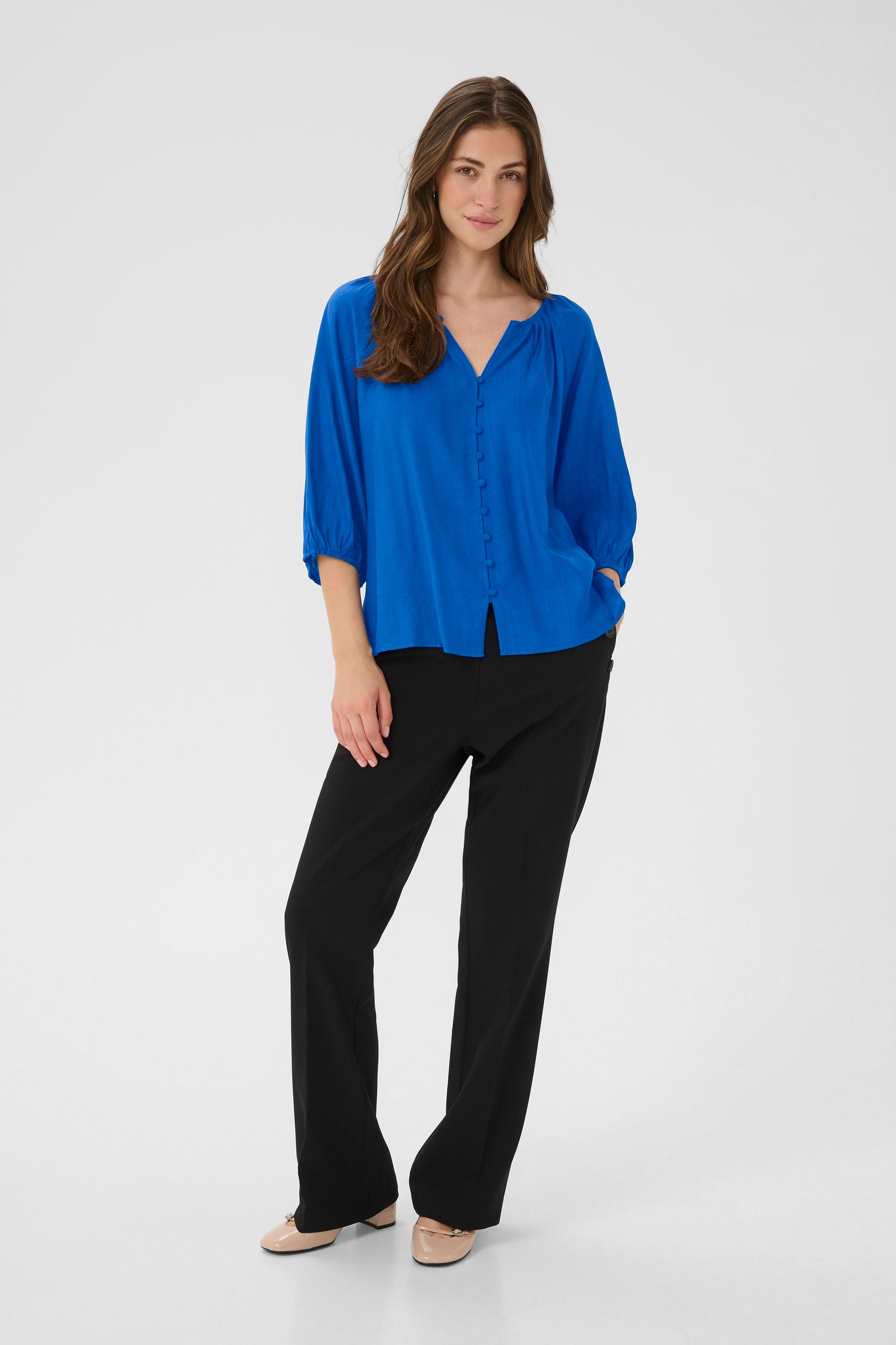 Langarm - Hemd CREstella Regular fit blue