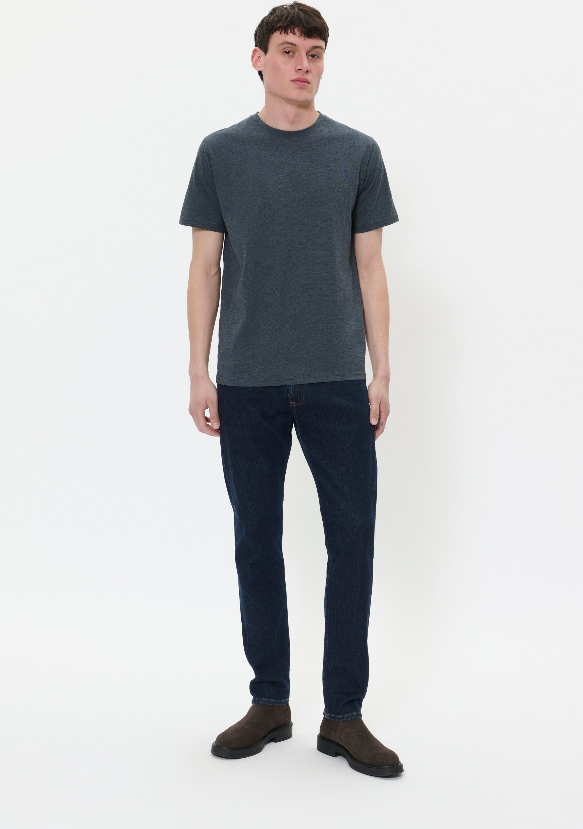 T-shirt Jermane Gerade Passform blue