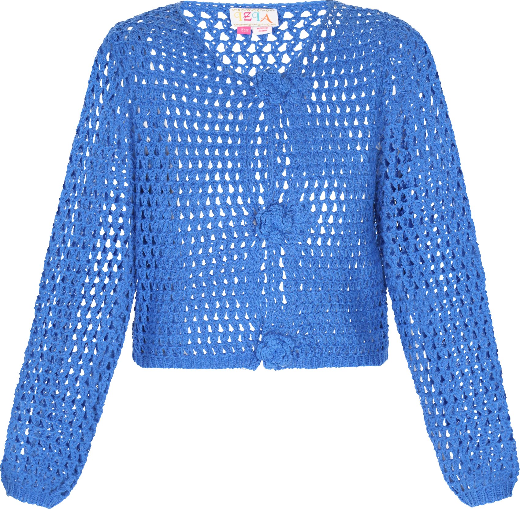 IZIA Strickjacke Frauen Blau
