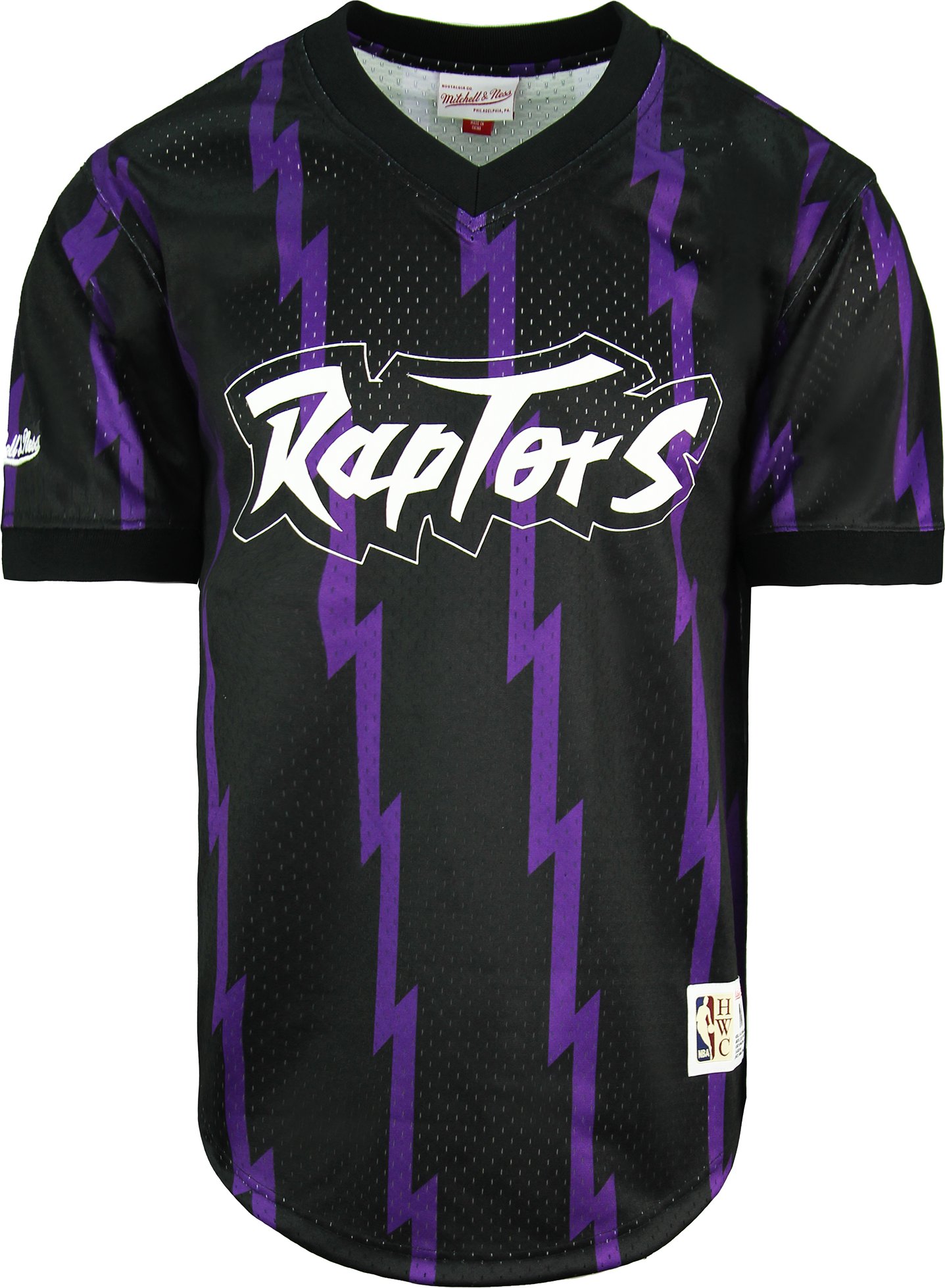 Michtell & Ness NBA Toronto Raptors Wordmark Mesh T-Shirt