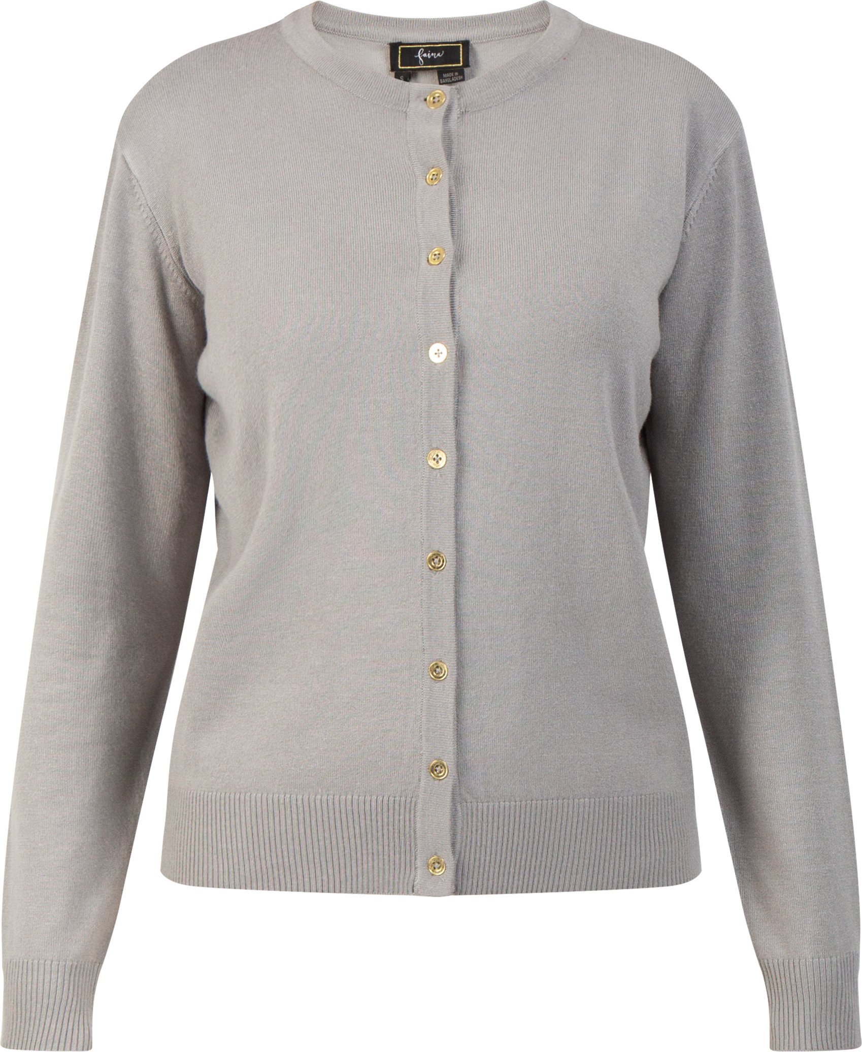 Thumbnail - Faina Strickjacke Damen grau