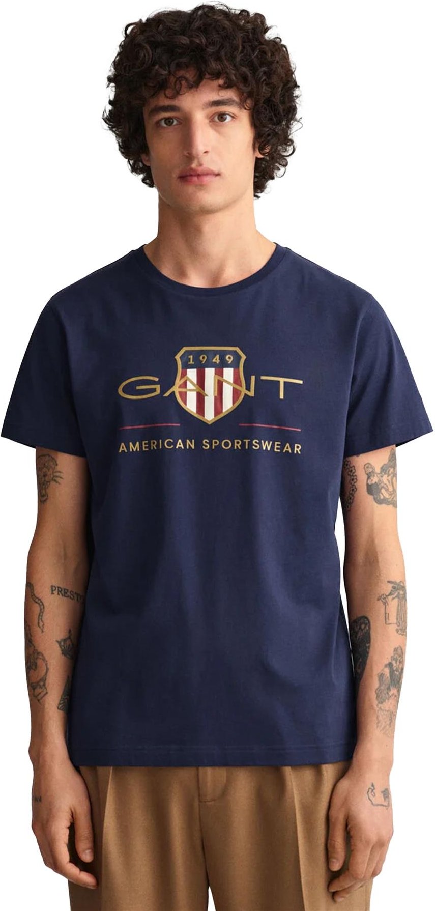 Gant | Herren T-Shirt mit Rundhalsausschnitt Archive Shield