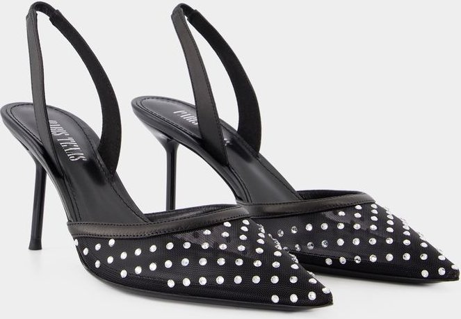 Lidia Slingback 70 Pumps - Paris Texas - Synthetik - Schwarz