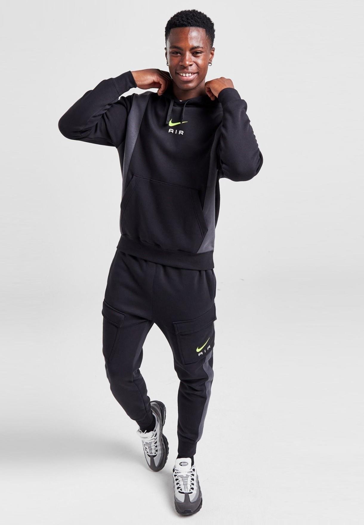Thumbnail - Nike Herren-Panel-Trainingsanzug in Schwarz