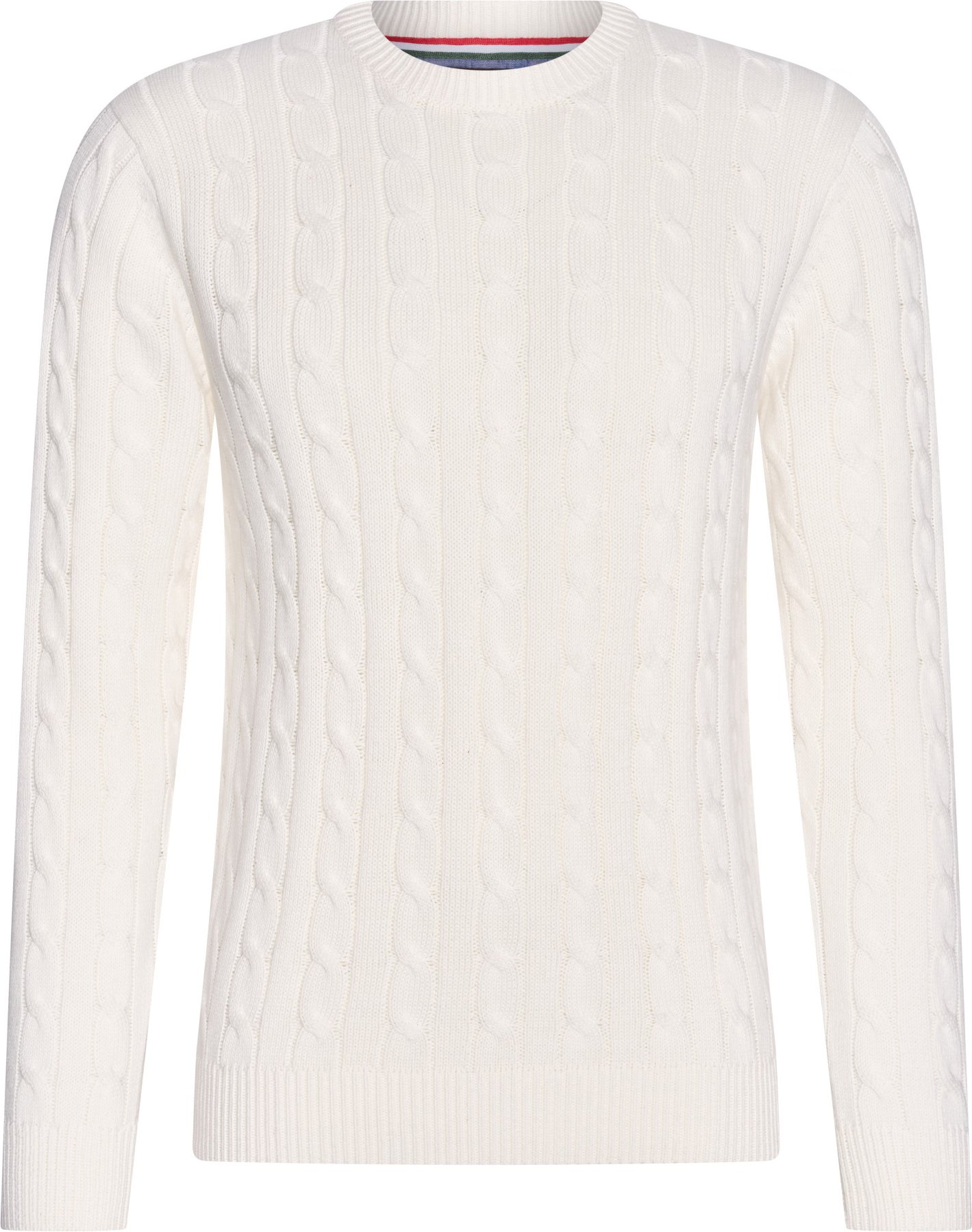 Cable Pullover Wit von Cappuccino Italia in der farbe Weiss und in größe XXL.