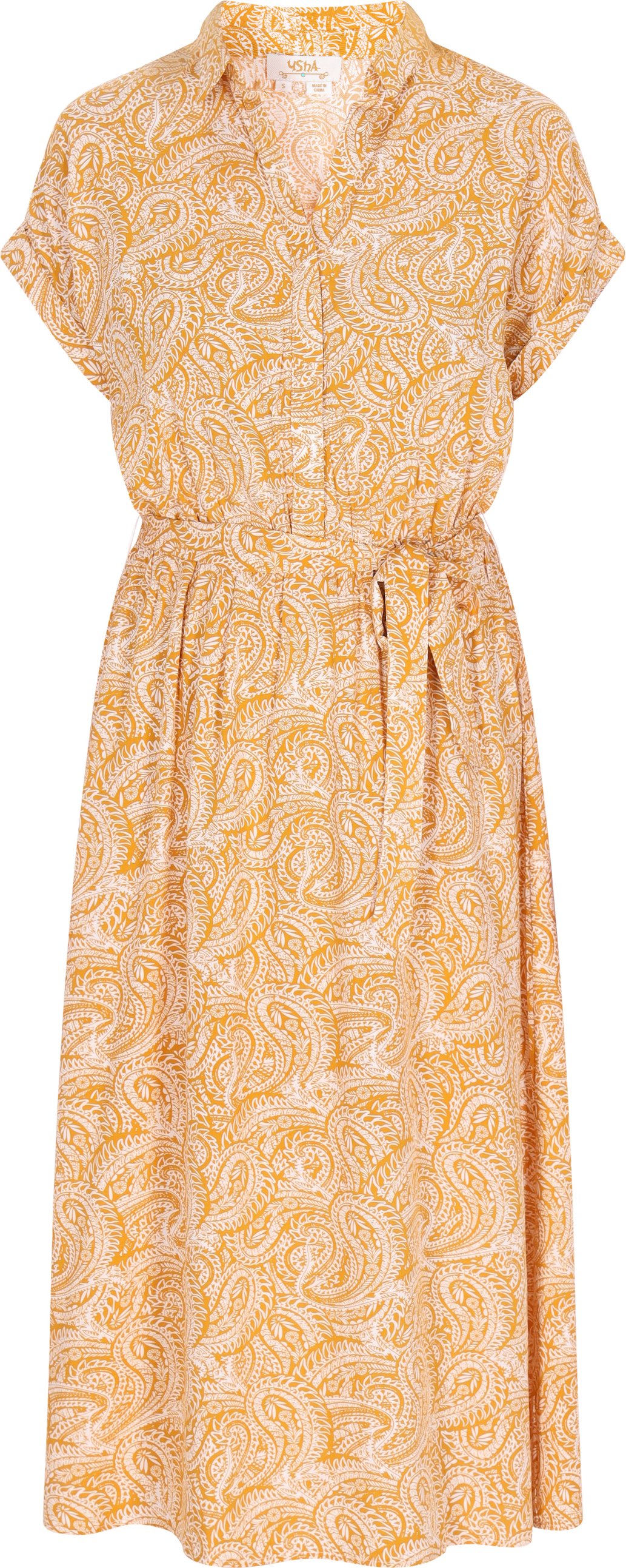 usha Kleid Frauen gelb weiß