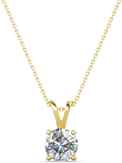 Vernice Steinanhänger - Gold und Kristall