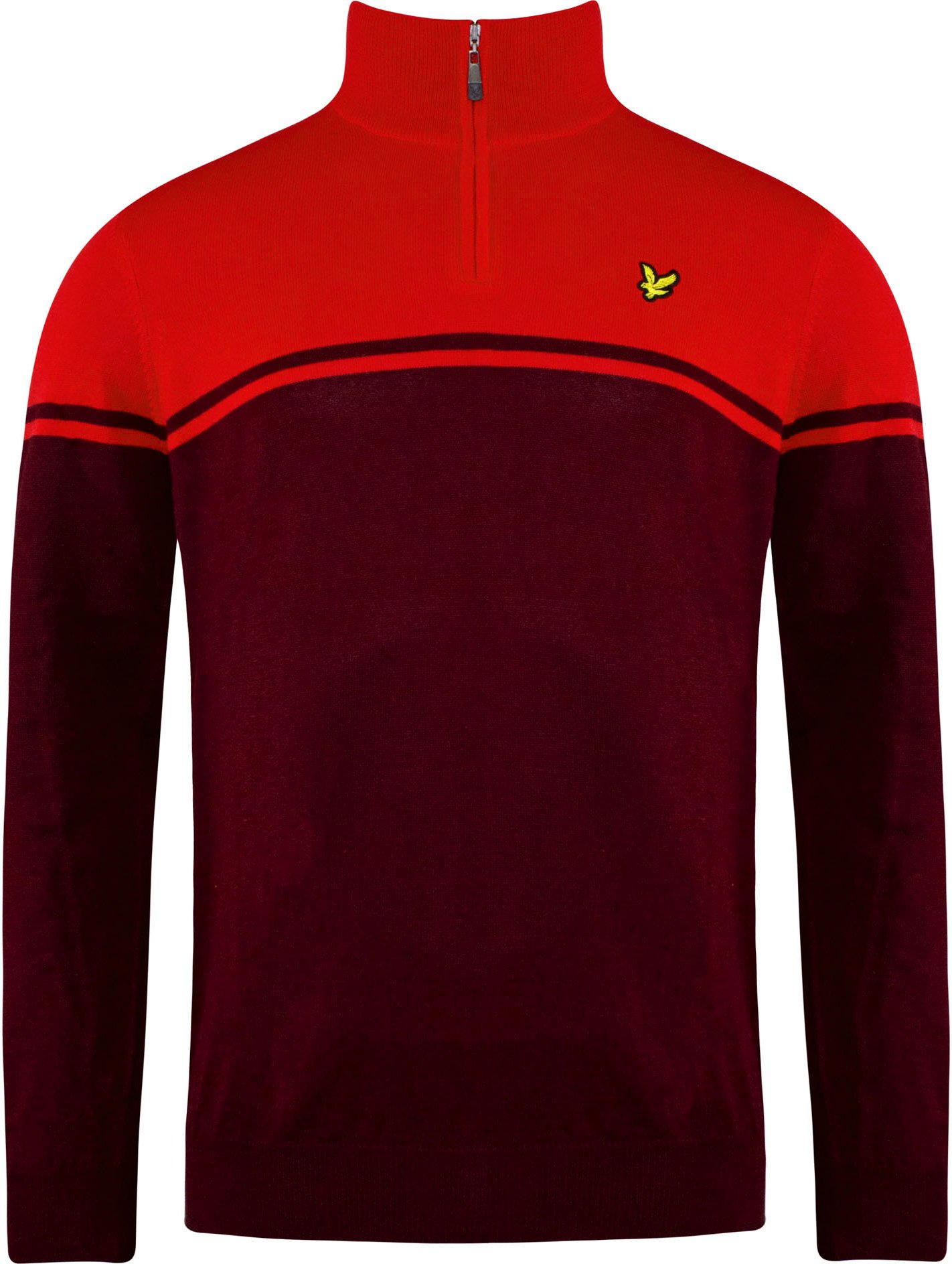 Lyle & Scott Croft Golf Mens Red Pullover