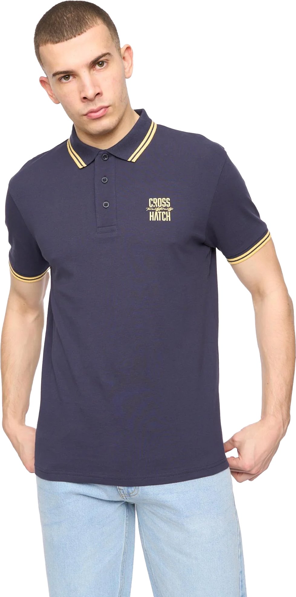 Crosshatch Herren Changra Polo-Shirt (Blaue Nächte)