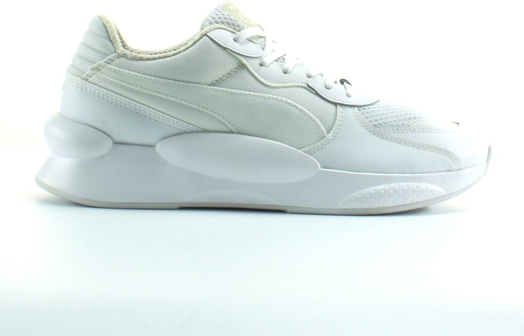 Puma Rs 9.8 Kern weiße Textilmenschen Schnürtrinker 370368 01