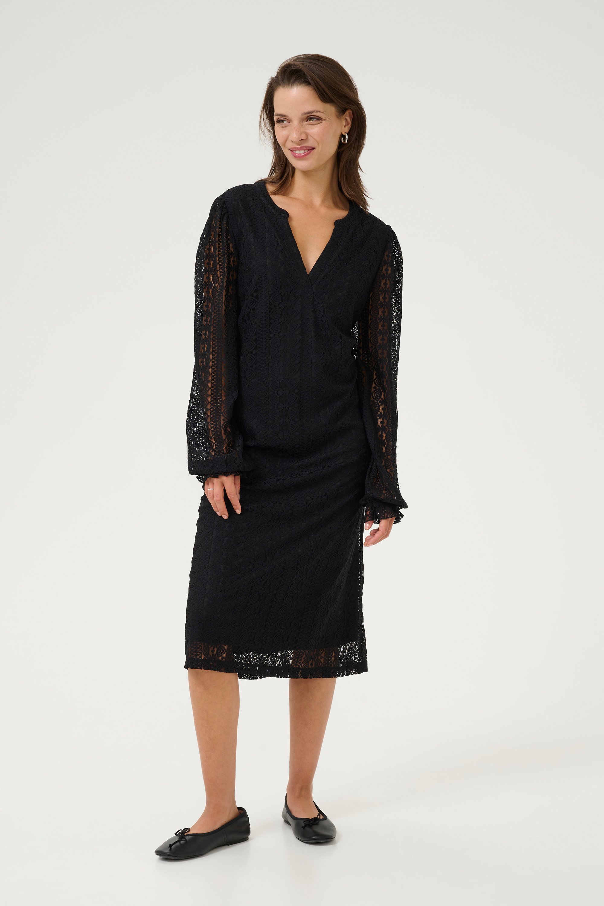 Jerseykleid A-shape black