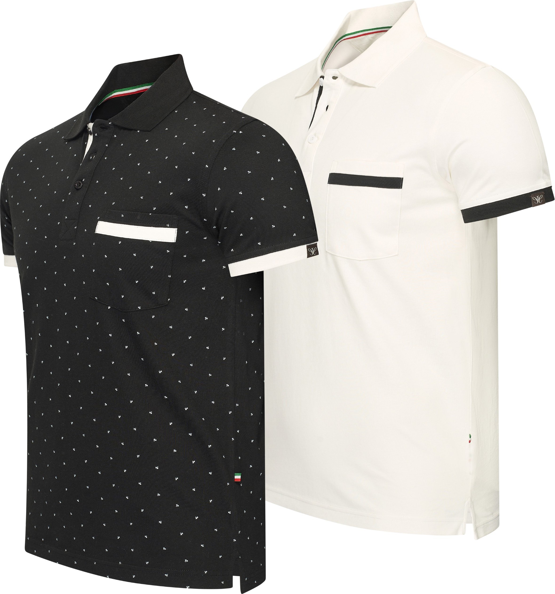 Cappuccino Italia Todi 2-Pack Polo Mehrfarben