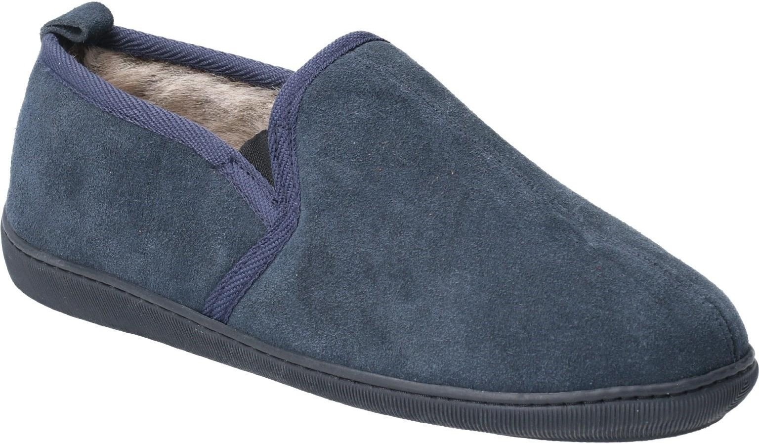 Thumbnail - Hush Puppies Herren Arnold Slip On Leder Pantoffel (Marine)